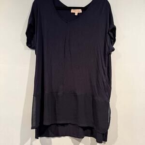 Philosophy Clothing V-Neck Short Sleeve Top 1X